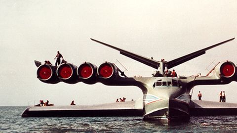 Das Kaspische-See-Monsters sank 1980 - wegen eines Pilotenfehlers beim Start.