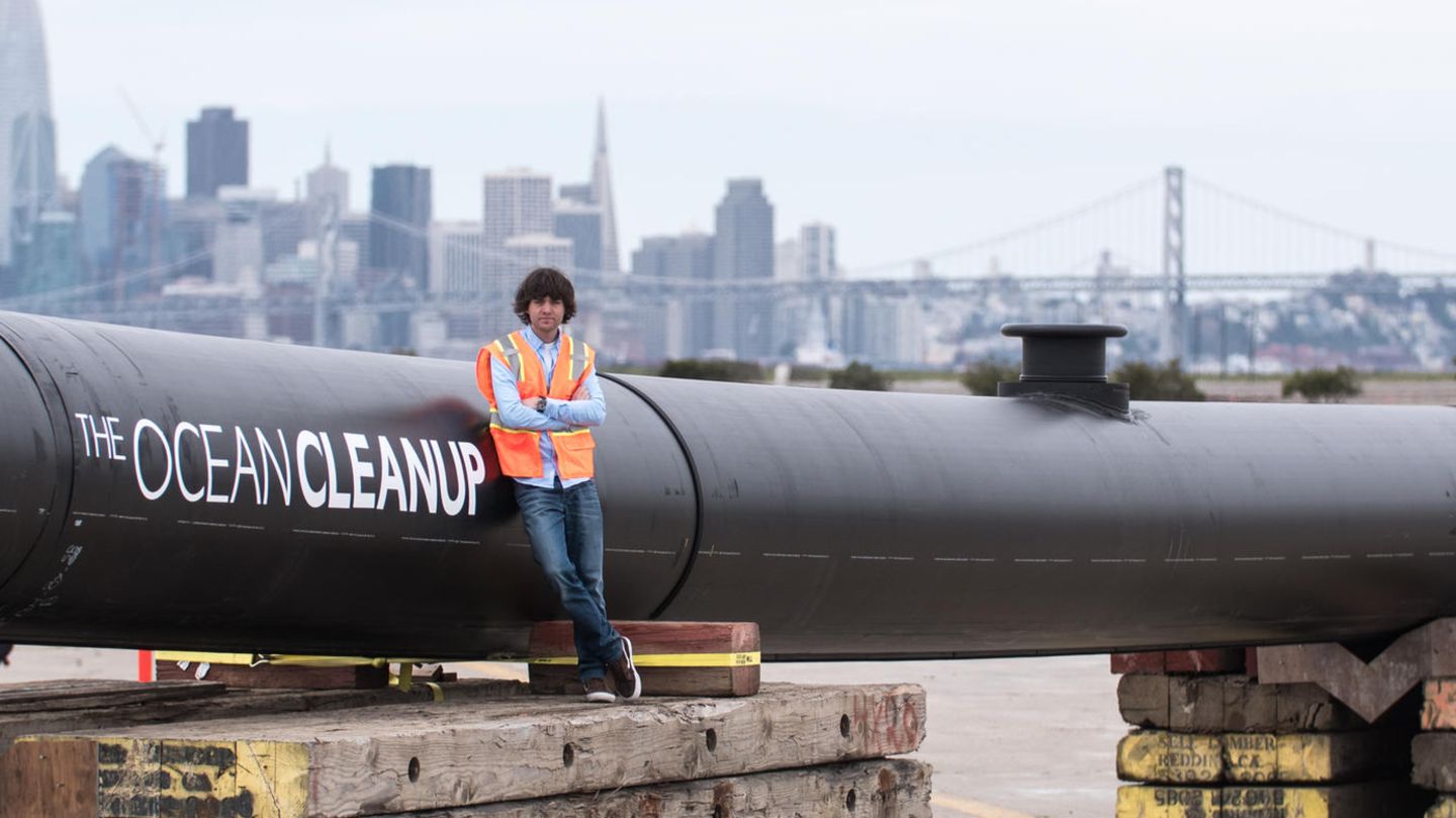 Es begann mit der Obsession eines Teenagers. Nun startet das Projekt von Boyan Slat.