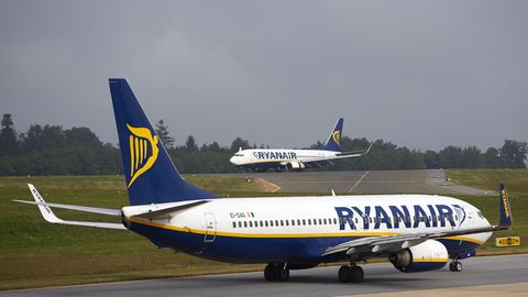 Maschinen der Fluglinie Ryanair