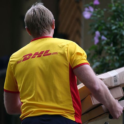 DHL-Paketboten sind eigentlich immer in Zeitnot