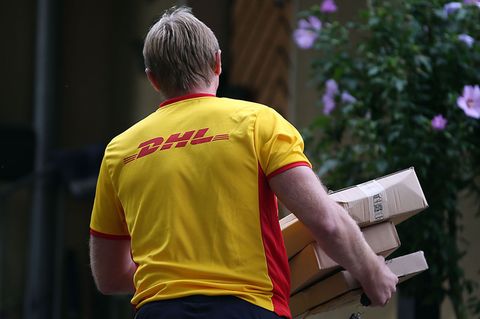 DHL-Paketboten sind eigentlich immer in Zeitnot