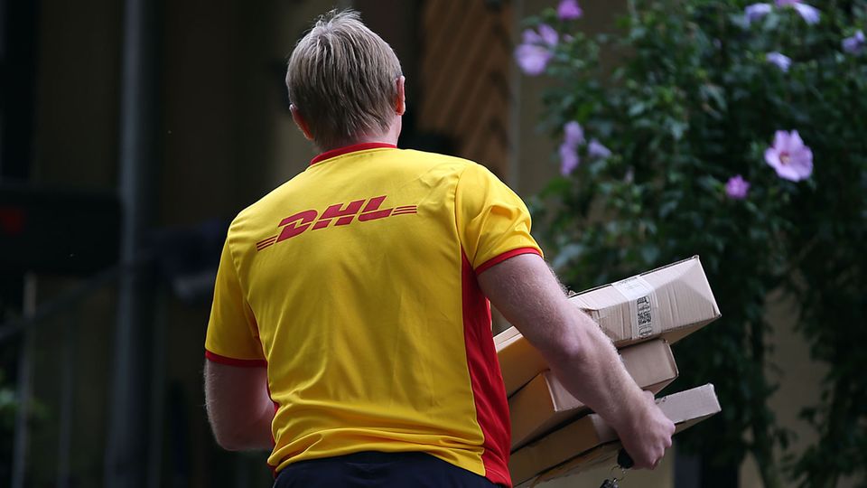 DHL-Paketboten sind eigentlich immer in Zeitnot