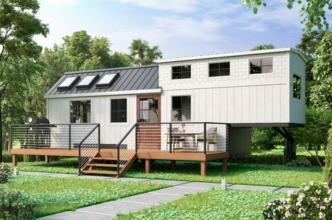 Sieht aus wie ein richtiges Haus - kann aber von Ort zu Ort gezogen werden.