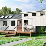 Sieht aus wie ein richtiges Haus - kann aber von Ort zu Ort gezogen werden.