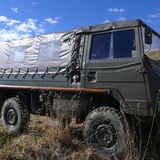 Mit Sperren und Portalachsen ist der Pinz jedem Gelände gewachsen.