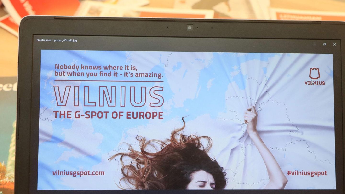 Vilnius, der "G-Punkt Europas". Neue Werbekampagne sorgt für Wirbel.