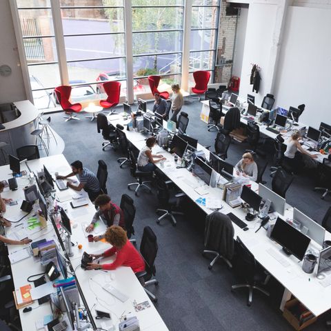 Arbeiten im Großraumbüro