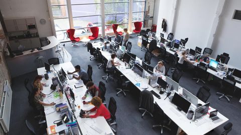 Arbeiten im Großraumbüro