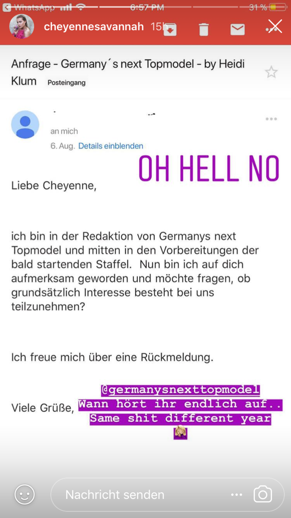 Heidi Klum Cheyenne Ochsenknecht Heidi Klum Cheyenne Ochsenknecht