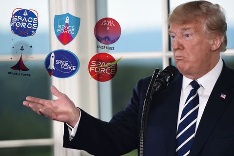 US-Streitkräfte im Weltall: Trumps "US Space Force" – seine Anhänger sollen über das Logo bestimmen