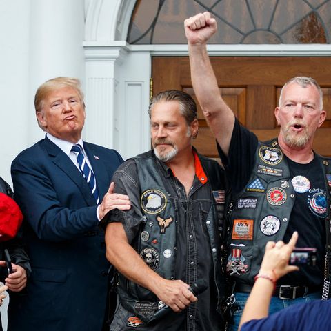 Bikers for Trump am Weißen Haus