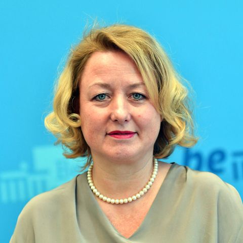 Die Berliner Senatssprecherin Claudia Sünder