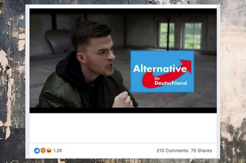 Ausschnitt aus dem Musikvideo zu "ABER"