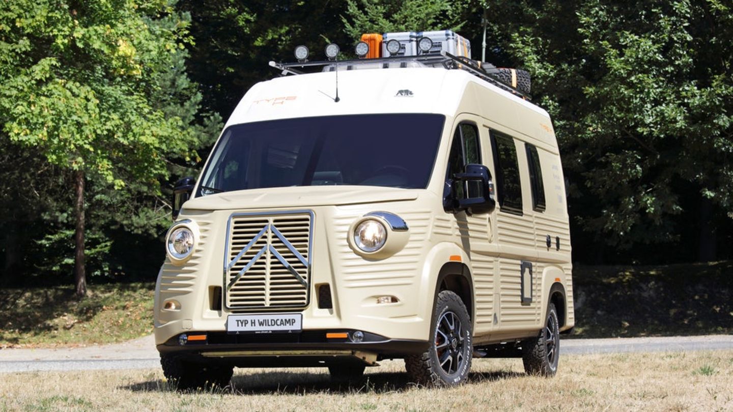 Citroën Concept Type H WildCamp: Die modernen Felgen trüben den altertümlichen Eindruck etwas. Die modernen Felgen trüben den altertümlichen Eindruck etwas.