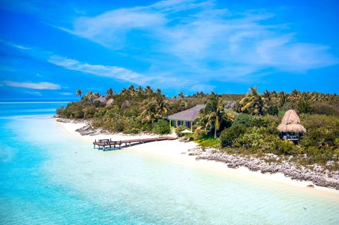 Auf den Bahamas: die Insel Musha Cay von US-Zauberkünstler David Copperfield.