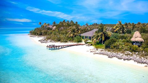 Auf den Bahamas: die Insel Musha Cay von US-Zauberkünstler David Copperfield.