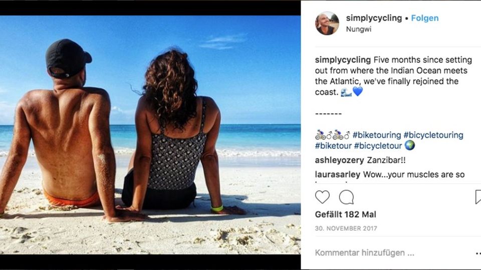 Jay und Lauren am Atlantik: Ein Jahr bereiste das Paar gemeinsam die Welt.