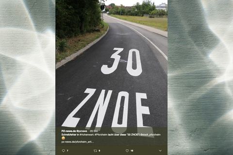 Diese Straßenbeschriftung in Pforzheim sorgte für ordentlich Häme im Netz