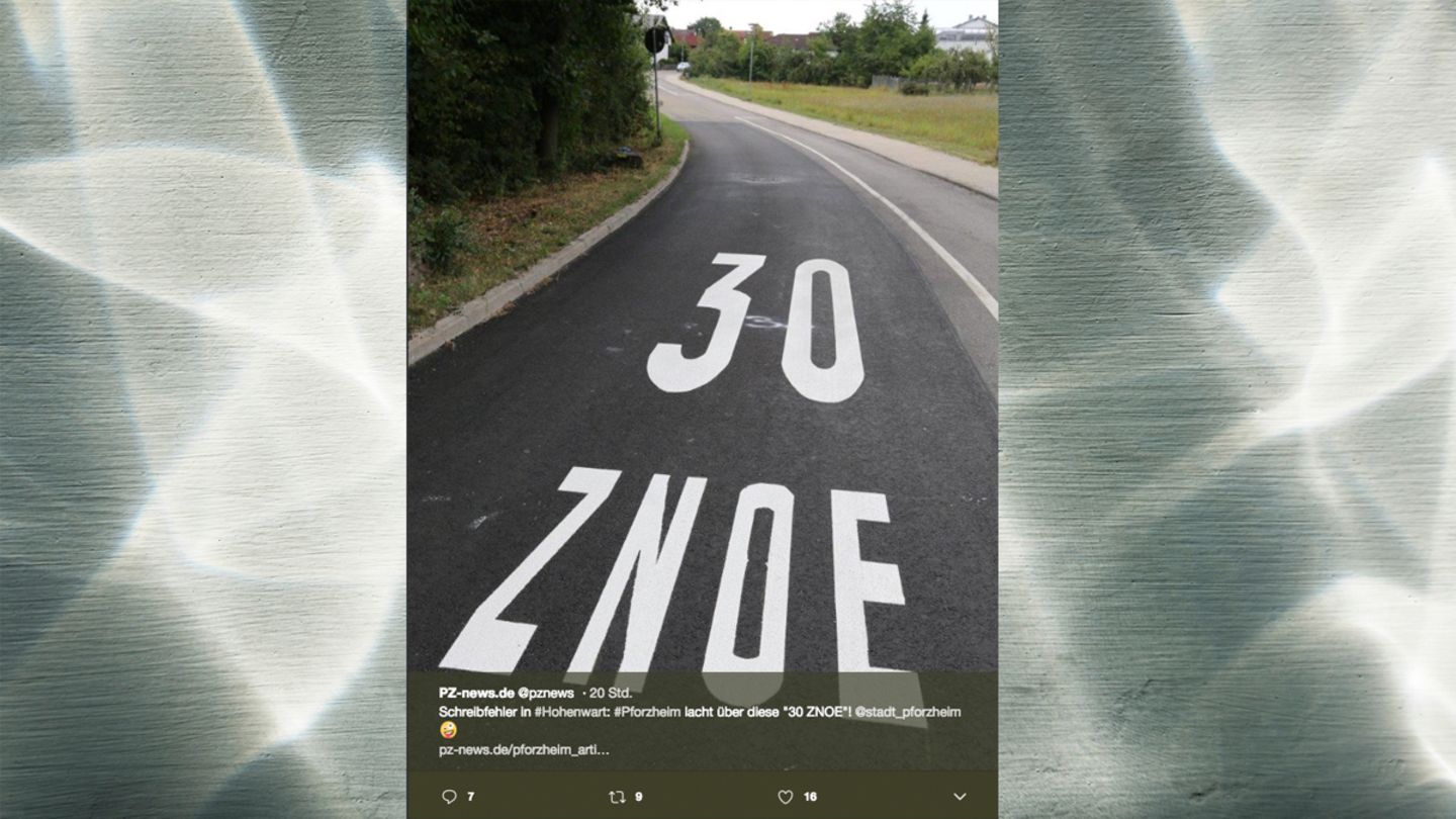 Diese Straßenbeschriftung in Pforzheim sorgte für ordentlich Häme im Netz