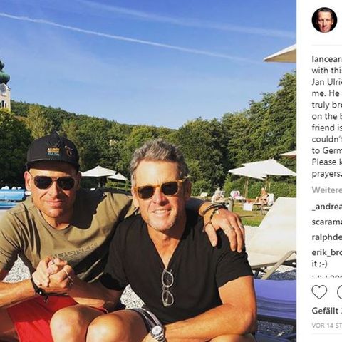 Lance Armstrong und Jan Ullrich auf einem Armstrong-Instagram-Post