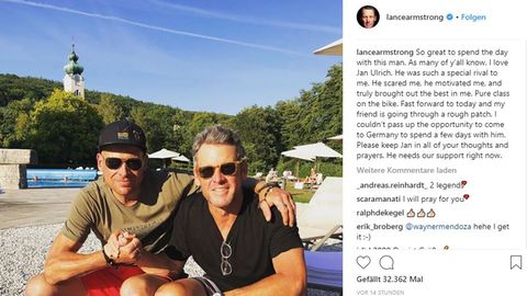 Lance Armstrong und Jan Ullrich auf einem Armstrong-Instagram-Post