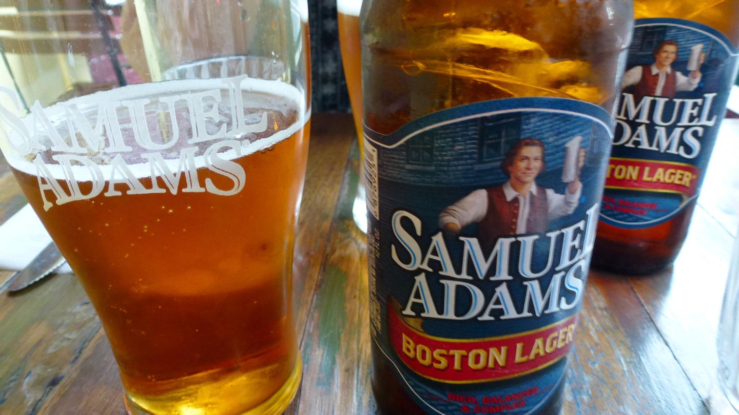 Bier der Bostoner Brauerei Samuel Adams