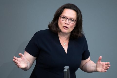 Andrea Nahles hat vorgeschlagen, der Türkei finanziell unter die Arme zu greifen