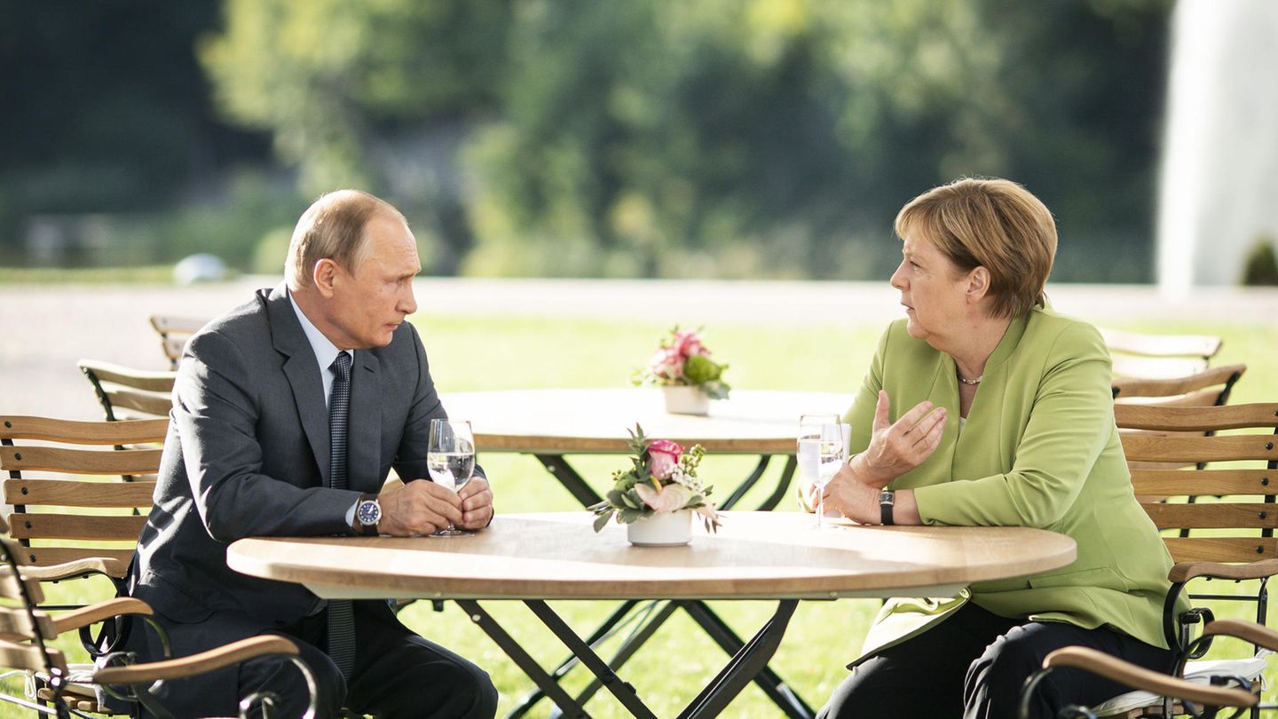 Wladimir Putin und Angela Merkel