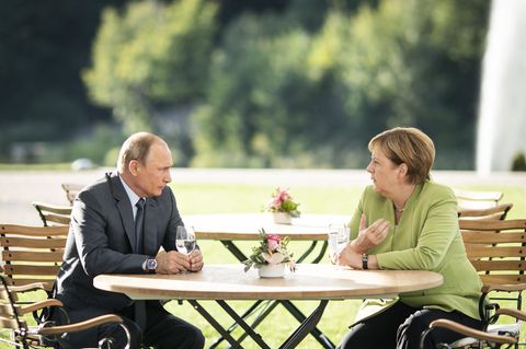 Wladimir Putin und Angela Merkel