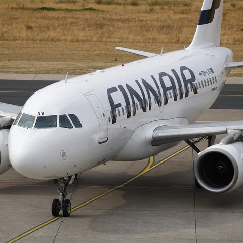 Ein Airbus von Finnair, der auf dem europäischen Streckennetz zum Einsatz kommt.