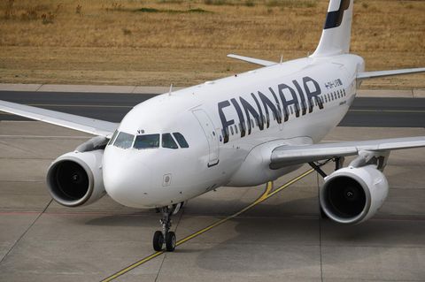 Ein Airbus von Finnair, der auf dem europäischen Streckennetz zum Einsatz kommt.