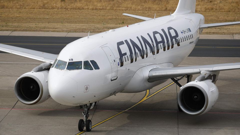 Ein Airbus von Finnair, der auf dem europäischen Streckennetz zum Einsatz kommt.