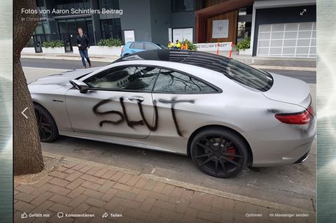 Demoliertes Auto in Australien