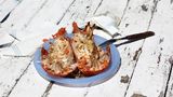 Platz 7: Languste, Neuseeland  Diese Platzierung muss die Neuseeländer gefreut haben. Der Crayfish, also eine Langustenart, wird vor allem an der Ostküste der neuseeländischen Südinsel gefangen und verkauft. Vor allem im Städtchen Kaikoura. Der Name stammt von den Maori. "Kai" steht für Essen und "Koura" für den Crayfish. 