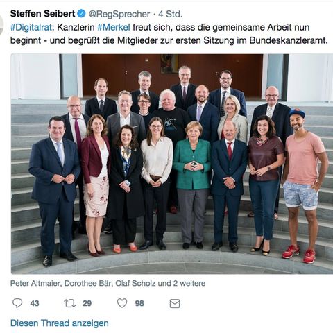 Twitter-Foto von Steffen Seibert