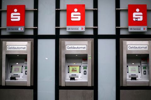 Geldautomat einer Sparkasse
