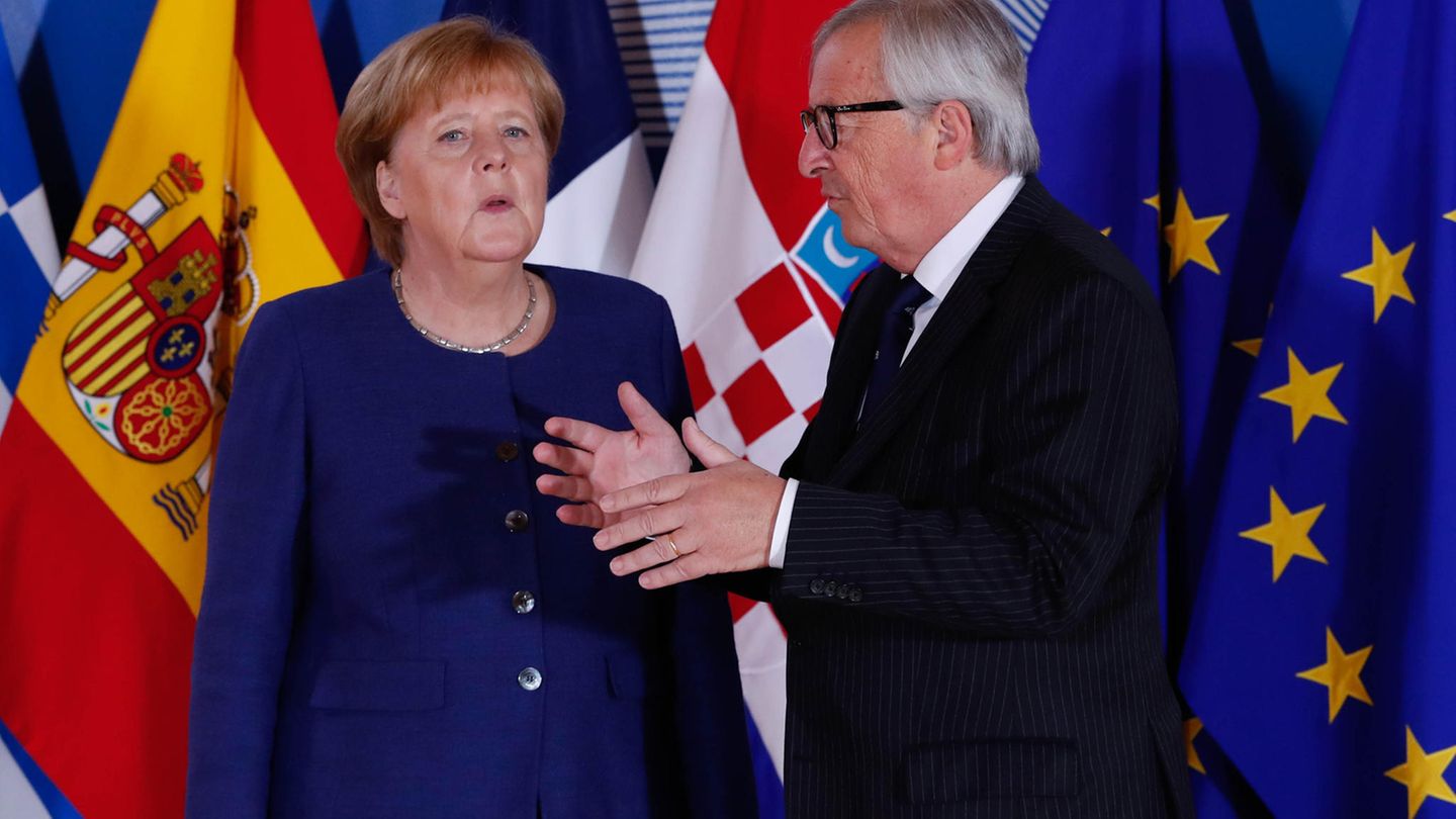 Angela Merkel wünscht sich als Nachfolger für EU-Chef Juncker einen Deutschen
