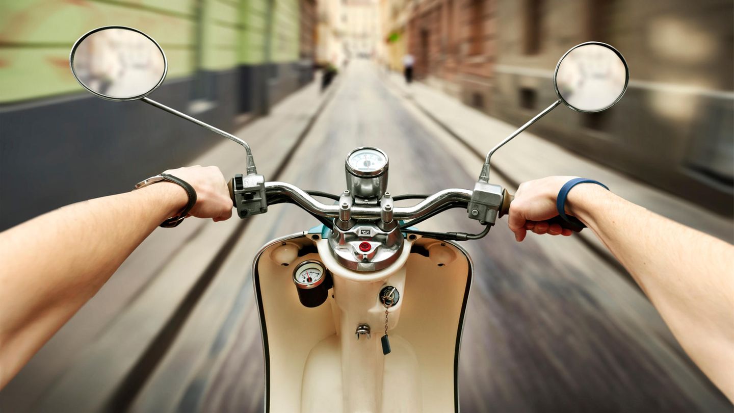 Ein Motoroller - in diesem Fall diente er gleichermaßen als Tatwerkzeug und Fluchtfahrzeug (Symobilbild)