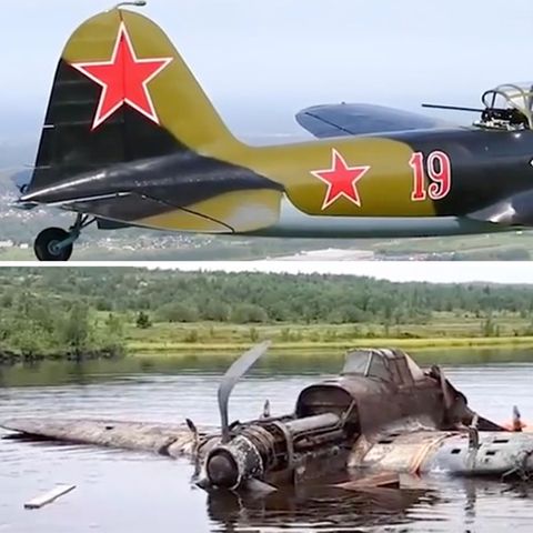 "Fliegender Panzer": Historisches Kampfflugzeug Iljuschin Il-2 aus See geborgen