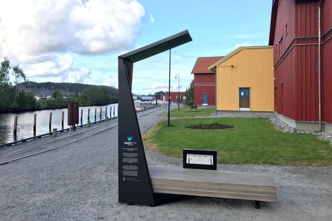 So sehen die neuen "Smart-Bänke" in Norwegen aus