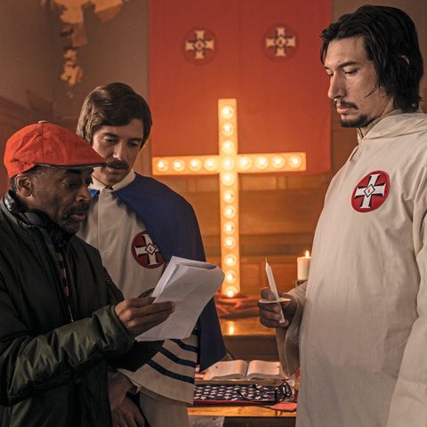 Regisseur Spike Lee (l.) inszeniert ein Klan-Treffen