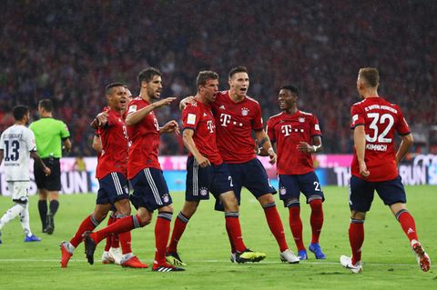 Thomas Müller erzielt das erste Tor der neuen Bundesliga-Saison