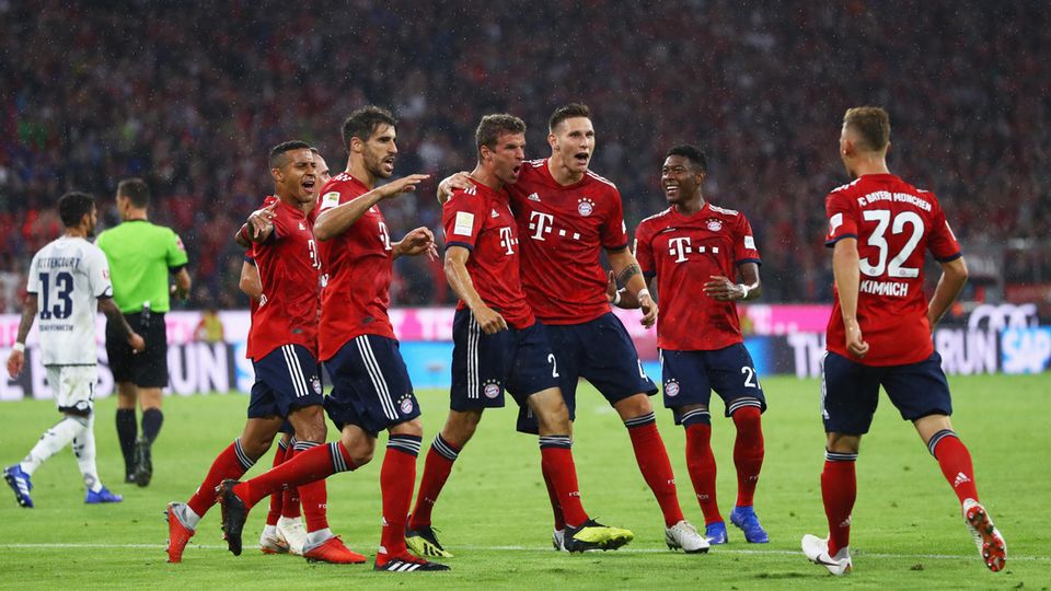 Thomas Müller erzielt das erste Tor der neuen Bundesliga-Saison