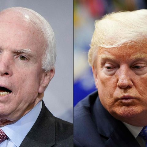 John McCain und Donald Trump