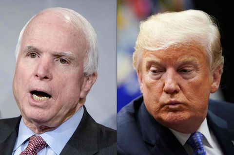 John McCain und Donald Trump