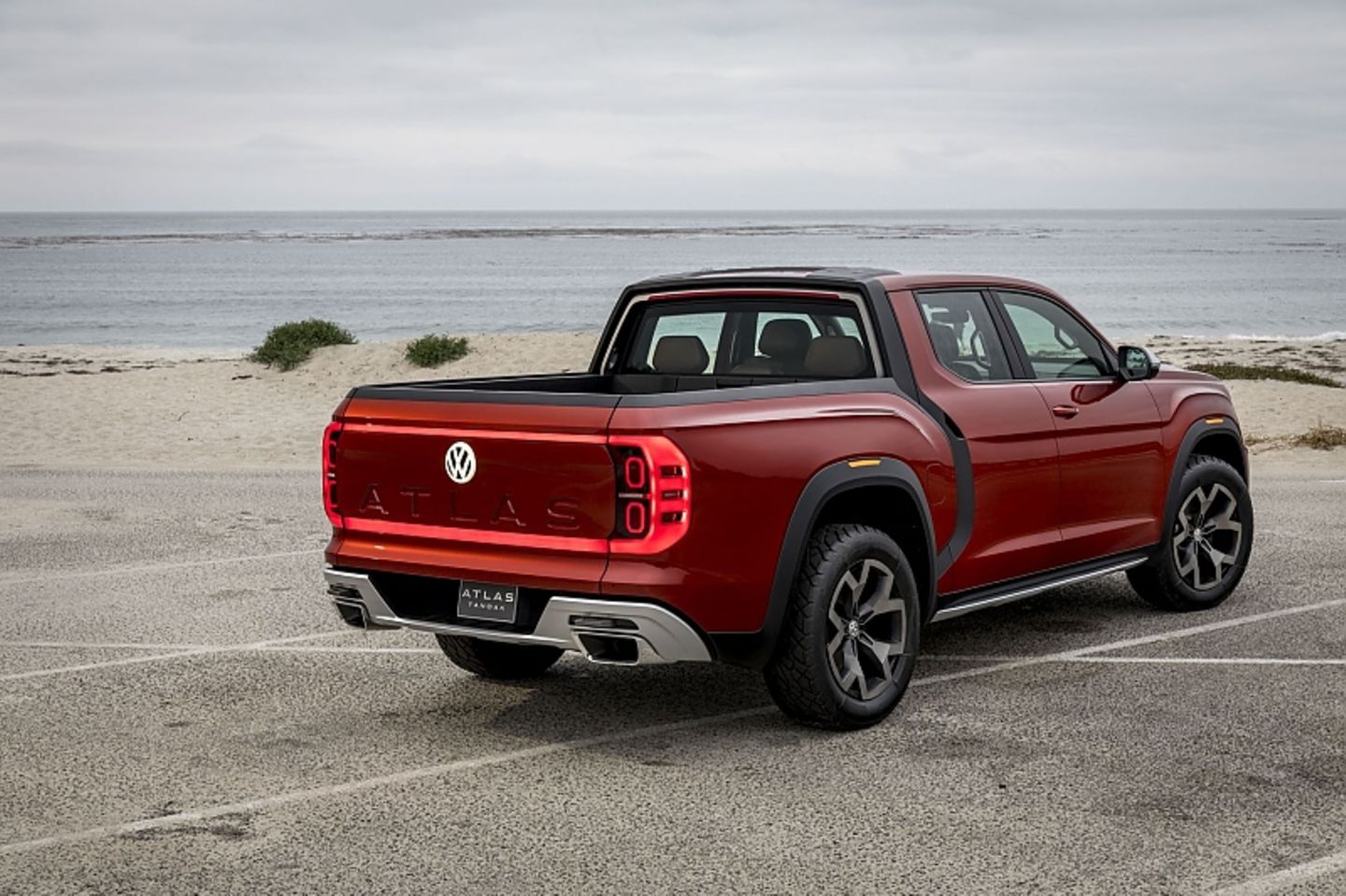 Der VW Atlas Tanoak hat eine große Ladefläche
