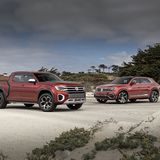 Der VW VW Atlas Tanoak (links) und der VW Atlas Cross Sport