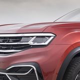 Die Front des VW Atlas Cross Sport Prototyp ist markant