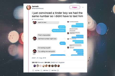 Tinder: Frau lässt Typen glauben, sie hätten dieselbe Nummer
