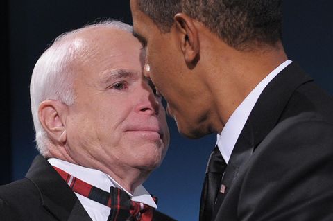 John McCain und Barack Obama, hier bei einer parteiübergreifenden Veranstaltung im Januar 2009 in Washington